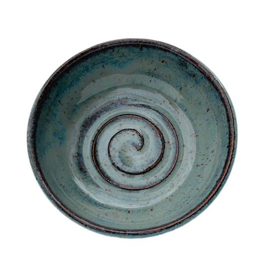Smokey Blue Trinket Dish