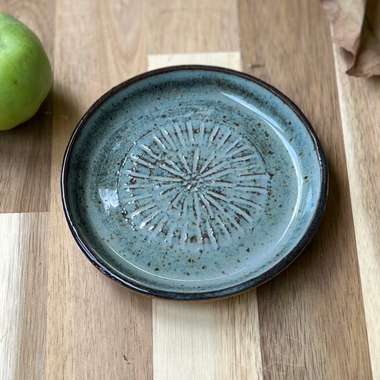 Garlic Grater — Handmade Ceramic, Stoneware Kitchen Tool (assorted colors)