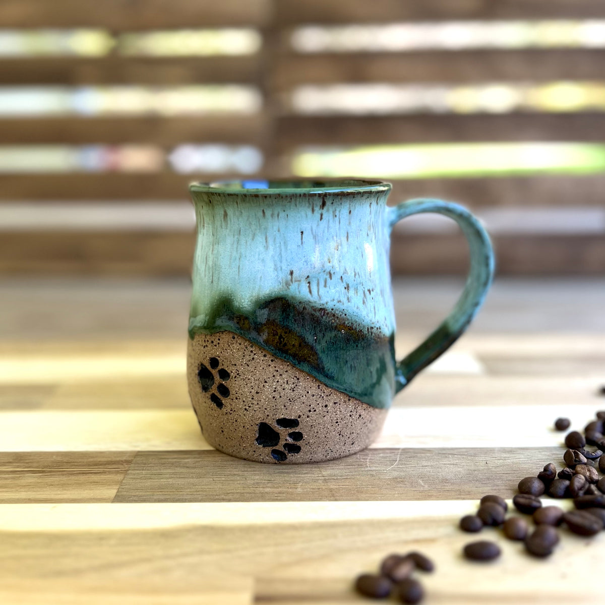 Dog Days at the Lake — Handmade Ceramic Mug, 14 oz
