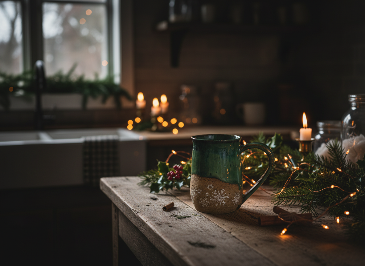 Winter Pines Mug — 14 oz