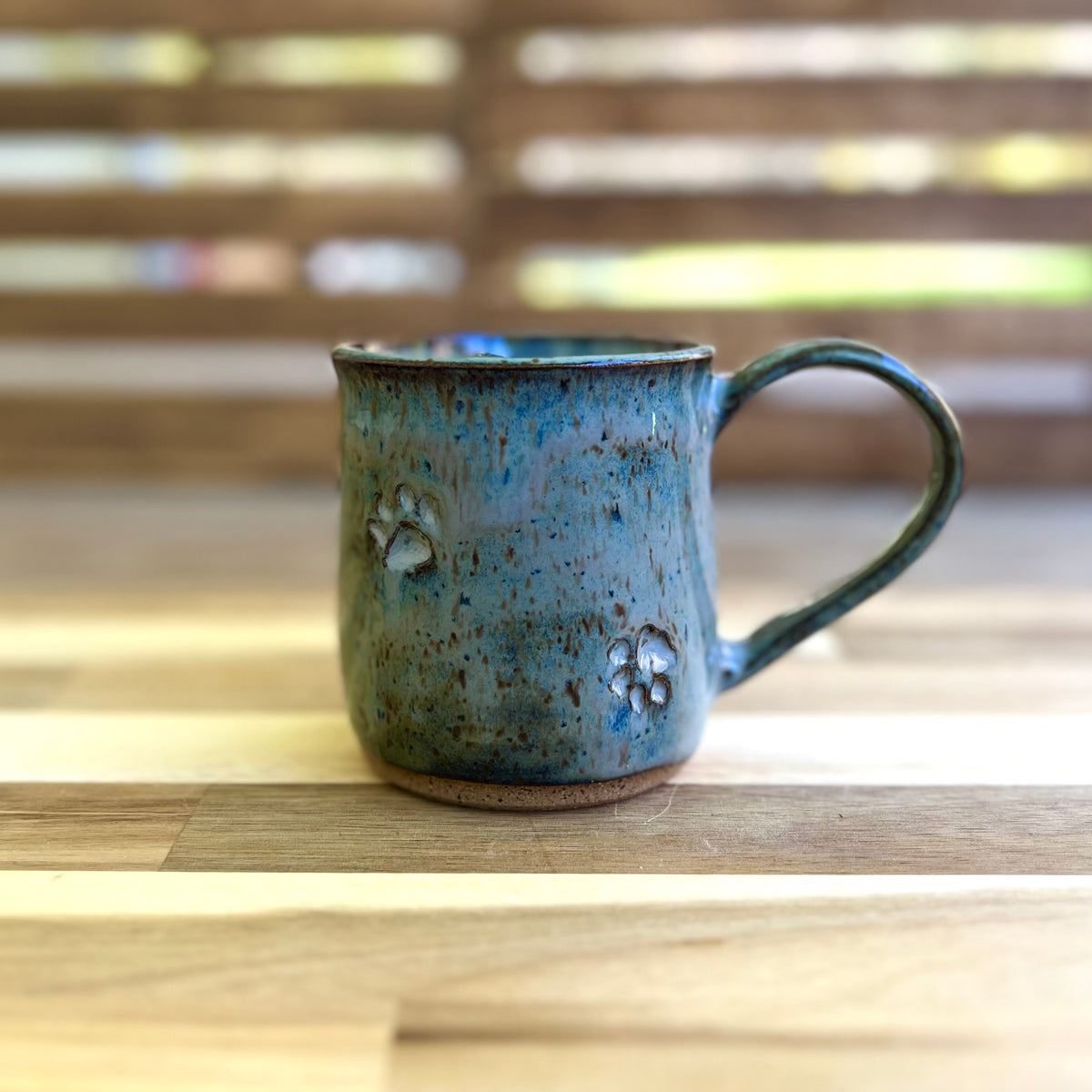 Paw Print — Handmade Ceramic Mug, 14 oz
