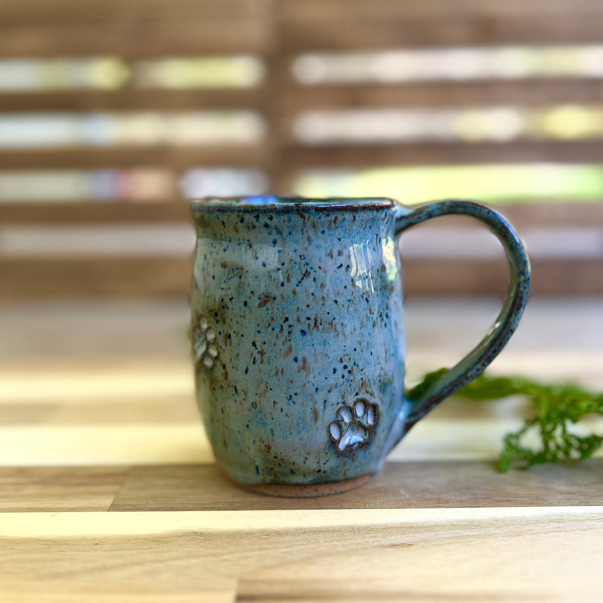 Paw Print — Handmade Ceramic Mug, 14 oz