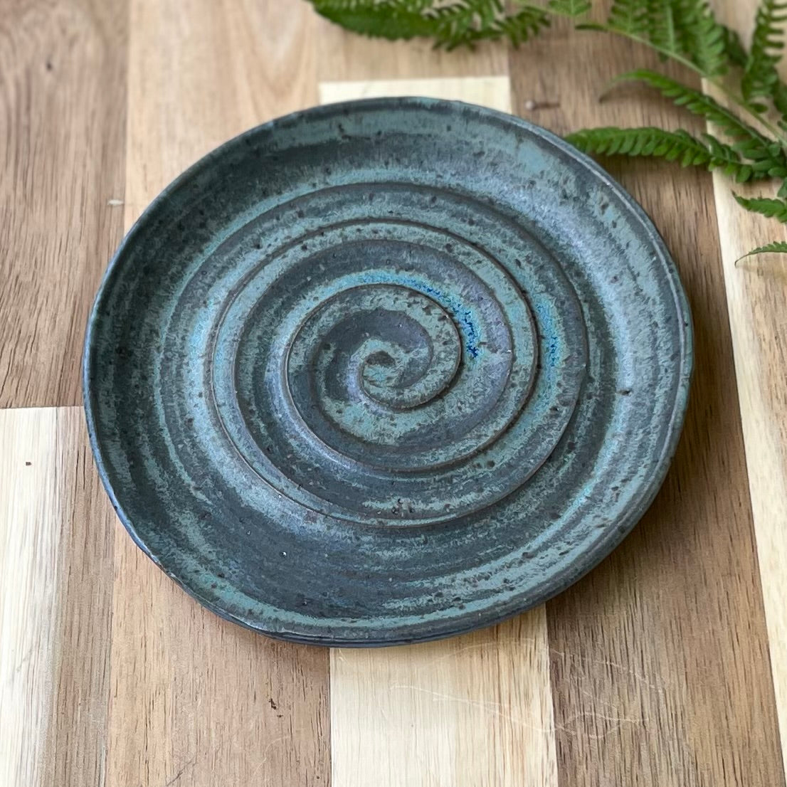 Ceramic Spoon Rest — Handmade Stoneware Kitchen Decor